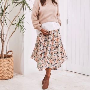 Sienna Maternity Midi Skirt